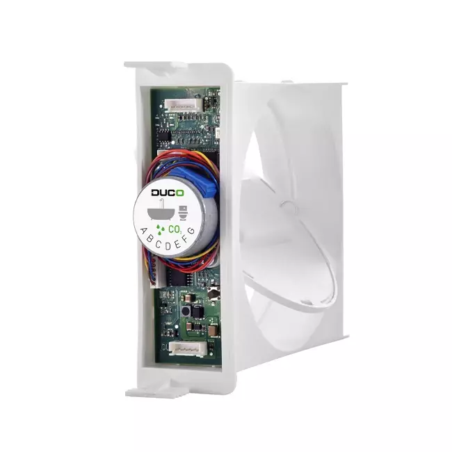 Duco Focus CO2 + fugtighedsreguleringsventil 50 m³/h