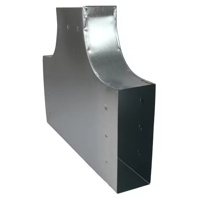 T-stykke 90 grader 300x80 mm - 170x80 mm til kanalføring