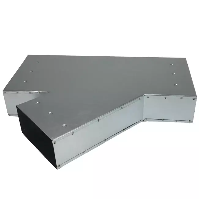 T-stykke 45 grader 220x80 mm - 170x80 mm til kanalføring
