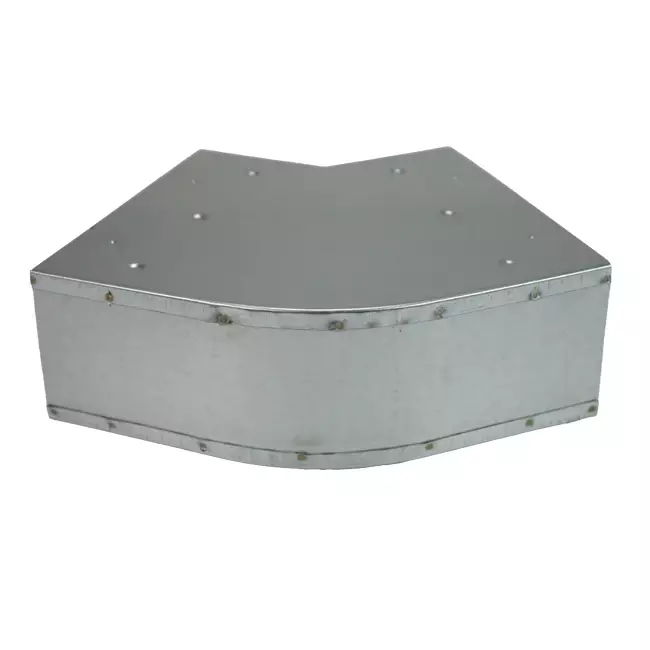 Bøj 45 grader 170x80 mm vandret til kanalføring