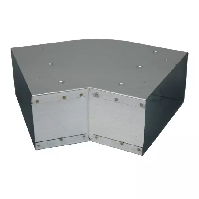 Bøj 45 grader 170x80 mm vandret til kanalføring
