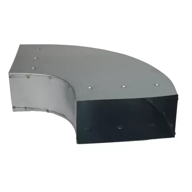 Bøj 90 grader 170x80 mm vandret til kanalføring