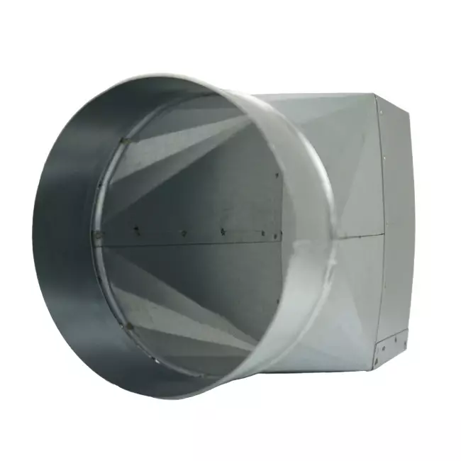 Adapter 170x80 mm til diameter 150 mm til kanalføring