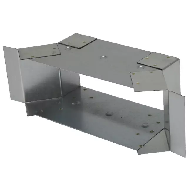 Sidetilslutning 170x80 mm til rektangulære kanaler