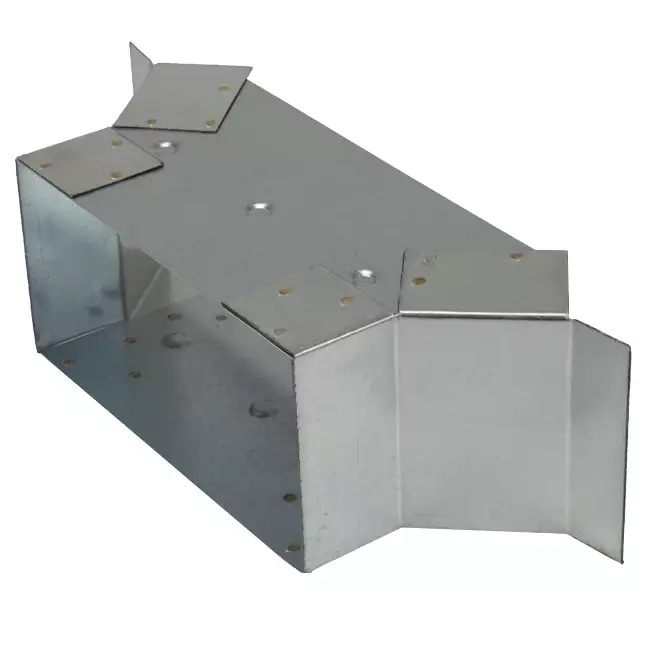 Sidetilslutning 170x80 mm til rektangulære kanaler