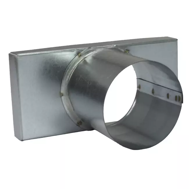 Låg 170x80 mm med tilslutning diameter 80 mm til indløbskanal