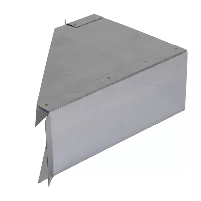 Sideforbindelse 170 mmx80 mm 45 grader til rektangulær indsugningskanal