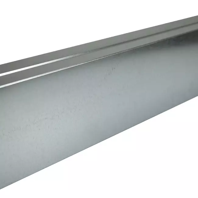 Galvaniseret indstøbt kanal 170x80 mm efter længde 1500 mm