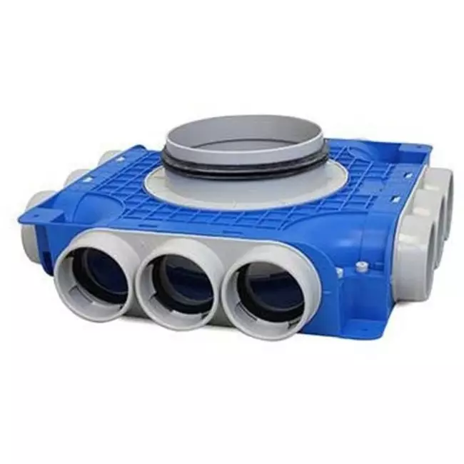 Vent-Axia UniflexPlus-kompositfordeler 12 x Ø 69 mm sideindgangstuds Ø 160 mm