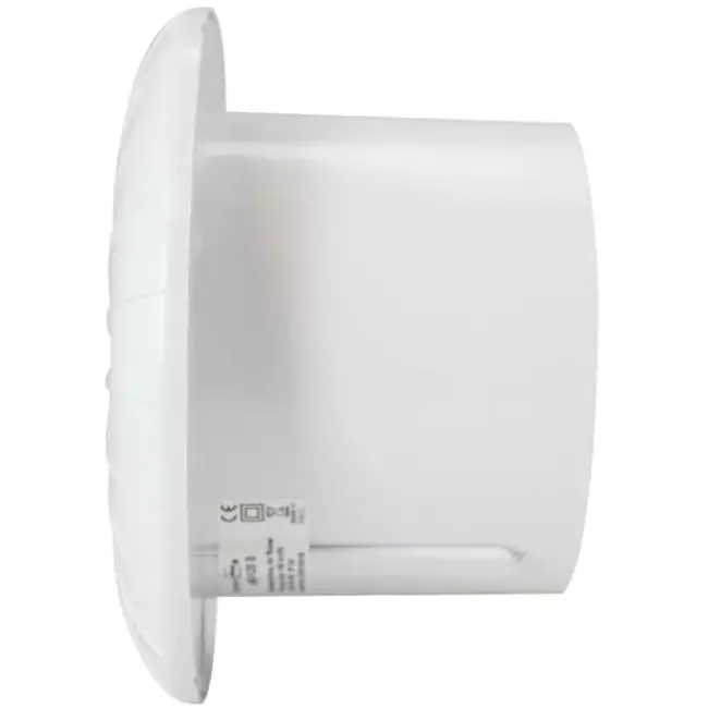 Rund badeværelsesventilator i hvid – Ø 120 mm – aRid 120 BB