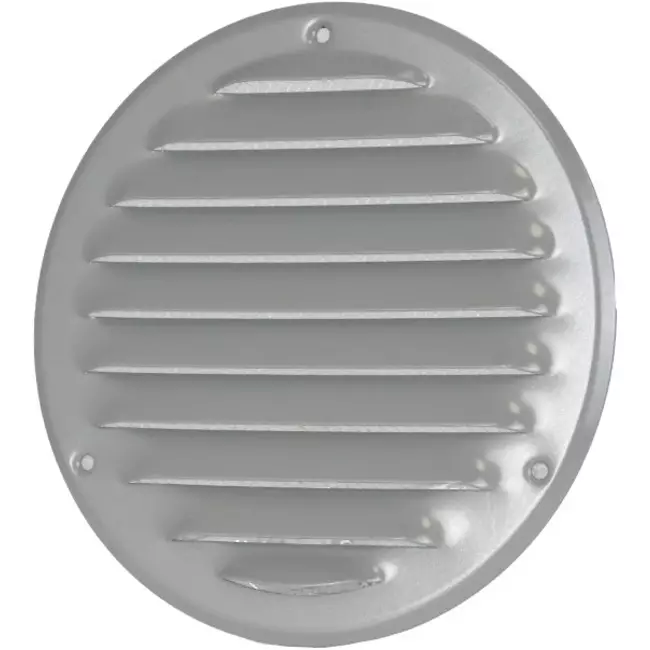 Ventilationsrist i metal rund Ø160 mm grå - MR160P