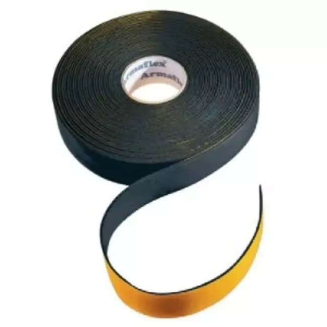 Isoleringstape neutral 50 mm - sort (rulle 15 m)