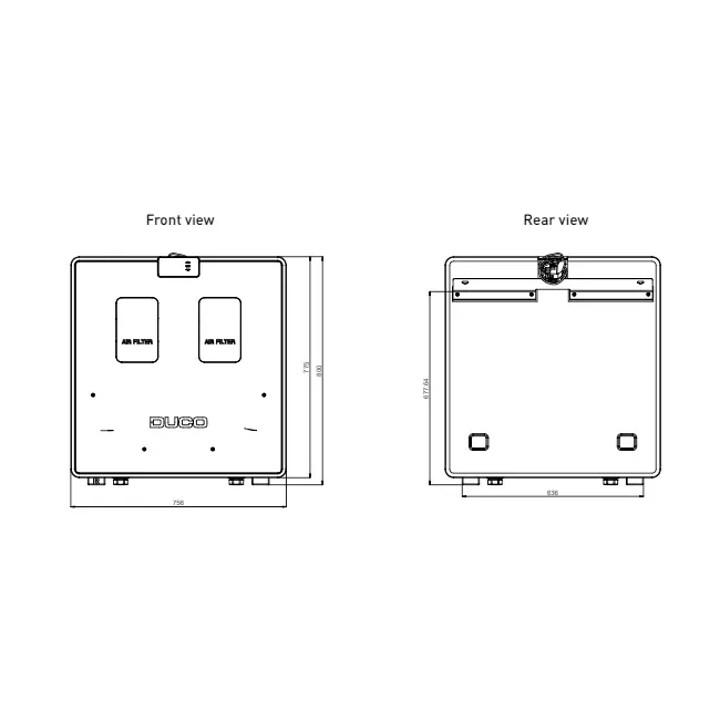 Duco WTW-enhed DucoBox Energy Comfort D400