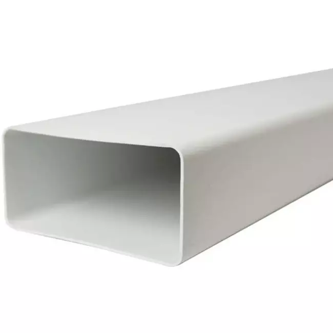 Rektangulært ventilationsrør i plast, 110 x 55 m L=0,5 meter – K-0,5