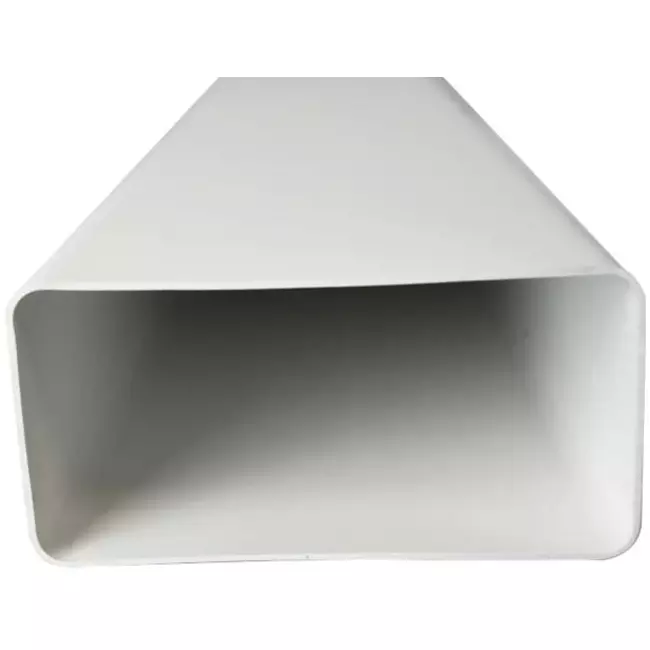 Rektangulært ventilationsrør i plast, 110 x 55 m L=0,5 meter – K-0,5