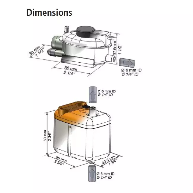 Sauermann Mini kondensvandspumpe 20l/h