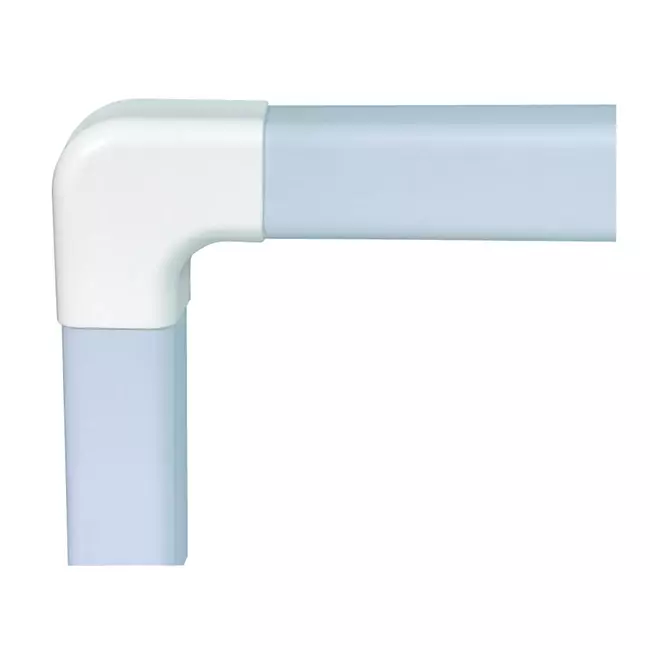 Climaplus klimaanlægskanal Flad 90x65mm RAL 9010 HVID
