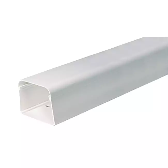 Climaplus-airconditionkanal 1,5 m kanal 90x65 mm RAL 9010 HVID