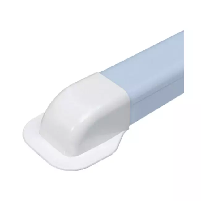 Climaplus væghætte til airconditionkanal 90x65mm RAL 9010 HVID