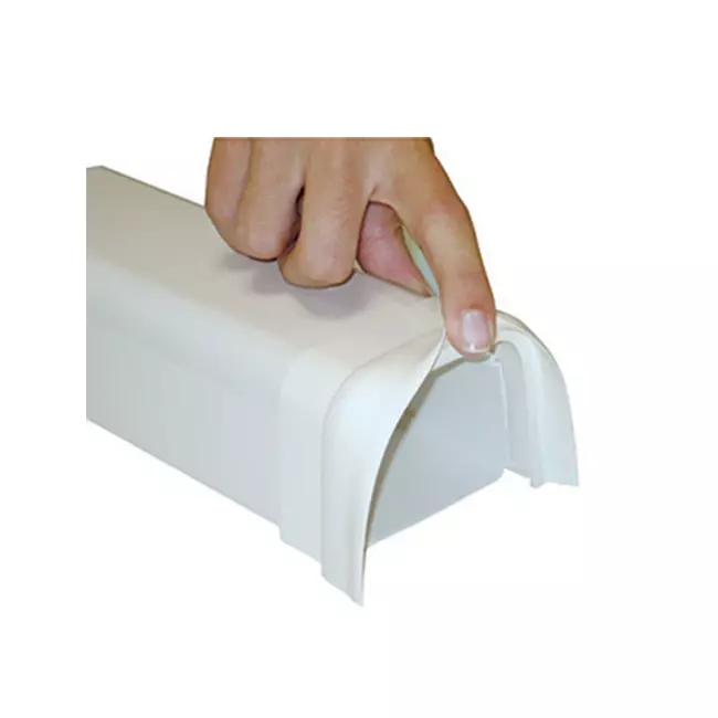 Climaplus-klimaanlæg Soft connector 90x65mm RAL 9010 HVID