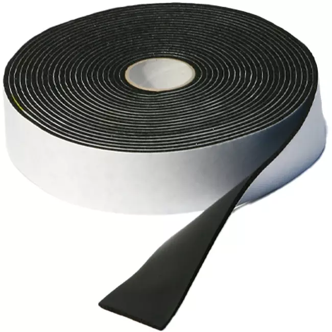 Maxifoam isolerende skumtape Sort, rulle 10 meter