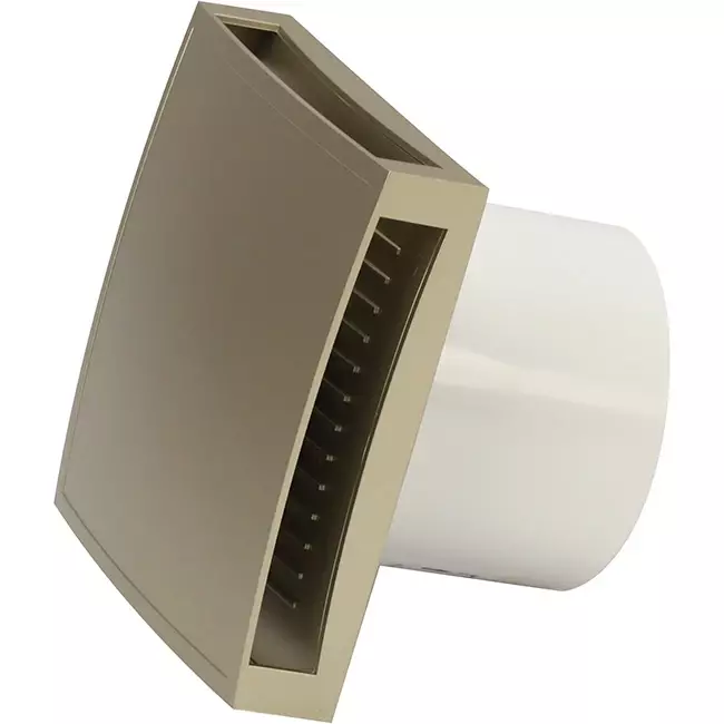 Badeværelsesventilator Ø 100 mm guld – design T100G