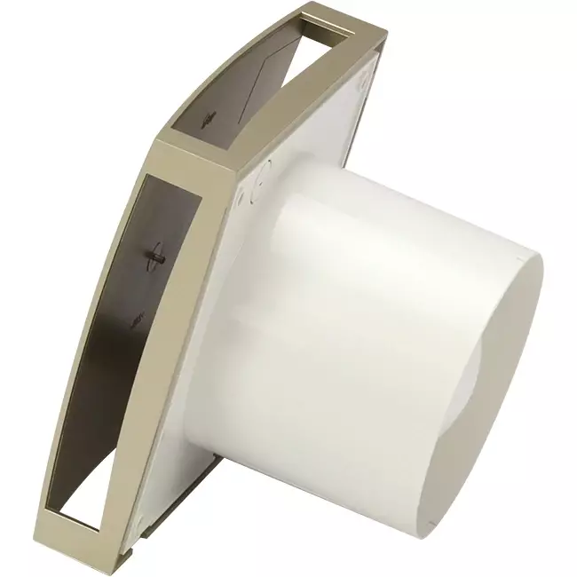 Badeværelsesventilator Ø 100 mm guld – design T100G