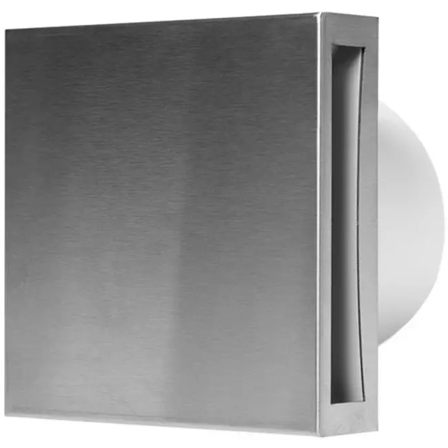 Badeværelsesventilator Ø 125 mm rustfrit stål – EET125i