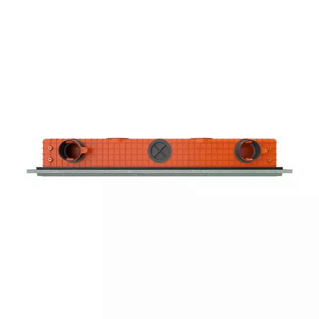 Ergovent pudsbar rammeløs lineær ventilationsrist 1000 mm med tilslutningsdiameter 75 mm – standard
