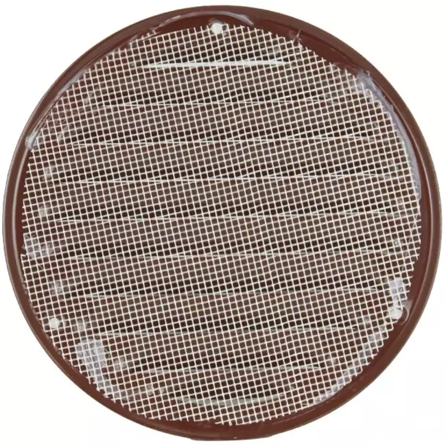 Ventilationsrist i metal rund 100 mm brun – MR100B – RAL8016