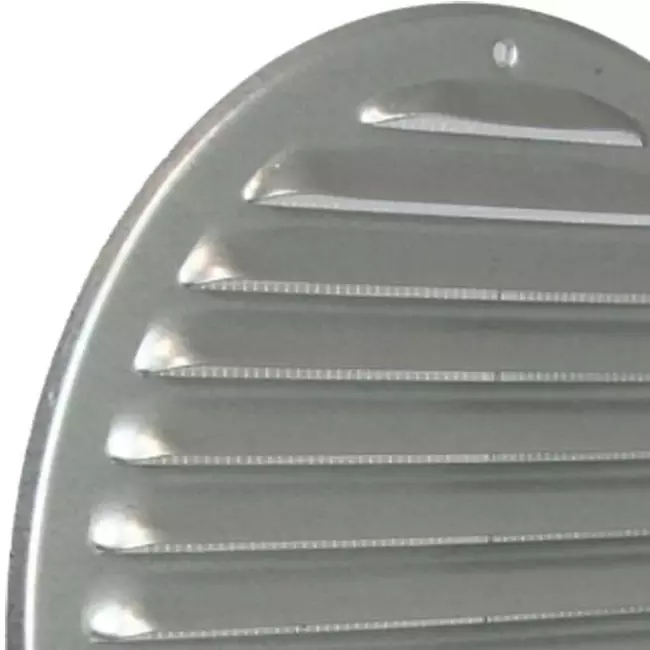 Ventilationsrist i metal rund Ø 200mm zink - MR200ZN