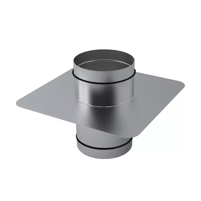 Klæbeplade 16 grader Stream-Vent ventilationshætte diameter 125 mm