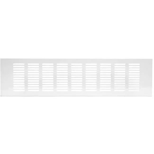 Fodlistediffuser aluminium - hvid L=400mm x H=100mm -RA1040