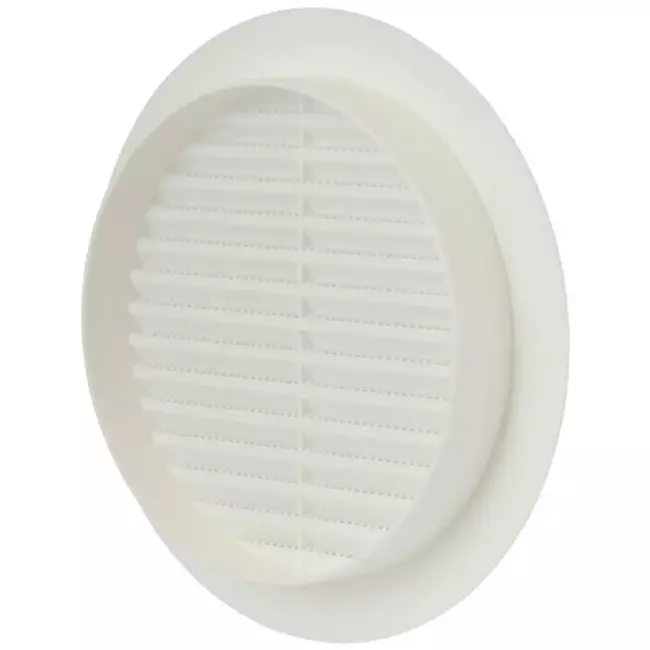 Ventilationsbladsgitter diameter: 150 mm hvid - VR150