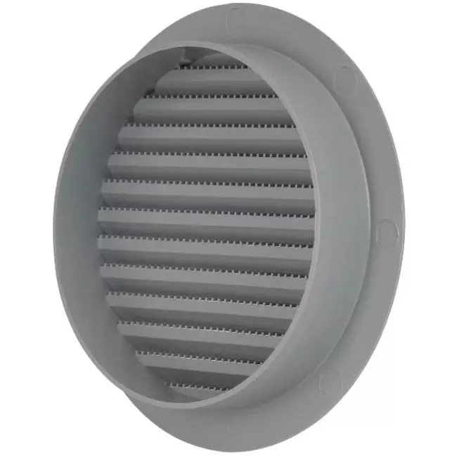 Ventilationsbladsgitter diameter: 125 mm grå - VR125P