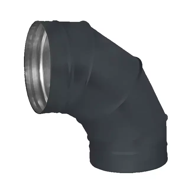 Spiro-bøjning 250 mm 90 grader (sendz. zinkbelagt) RAL7016