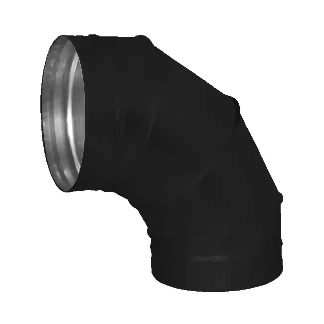 Spiro-bøjning 315 mm 90 grader (sendz. zinkbelagt) RAL9005