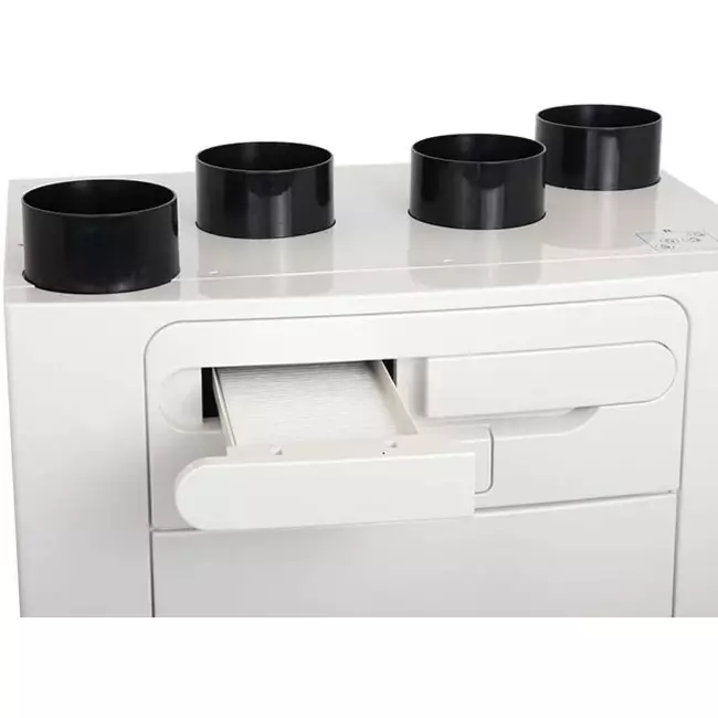 Vent-Axia MVHR Sentinel Kinetic Advance 250SX inklusive forvarmer – højre – 250m³/t