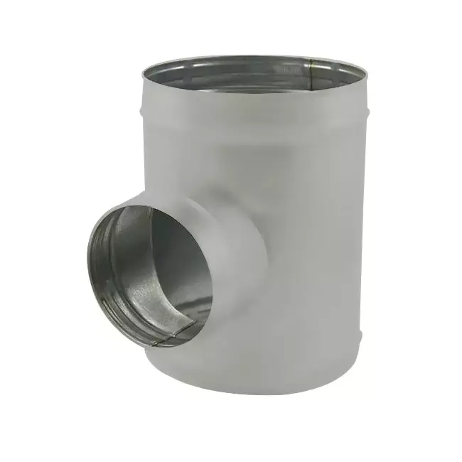 Spiro t-stykke diameter 125 mm - 125 mm (90 grader) (sendz. galvaniseret) RAL7035