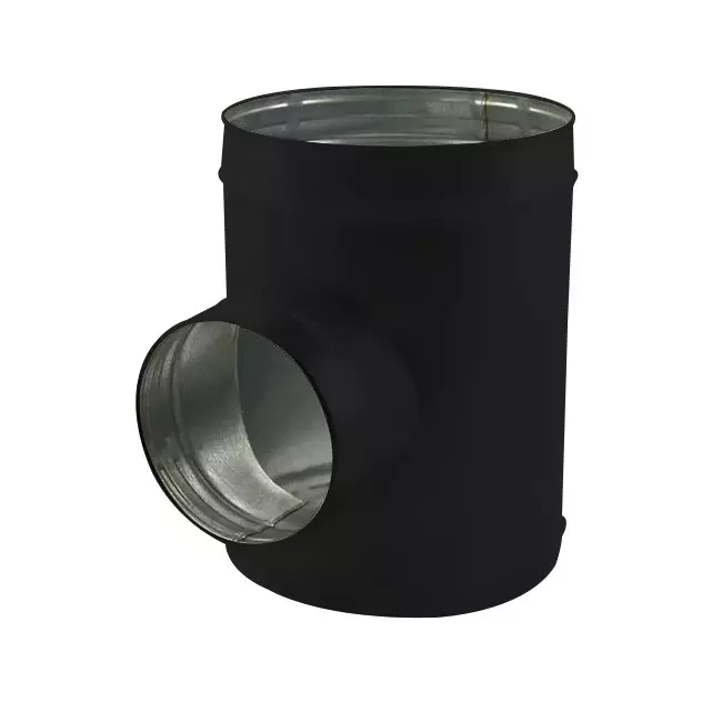 Spiro t-stykke diameter 315 mm - 125 mm (90 grader) (sendz. zink) RAL9005