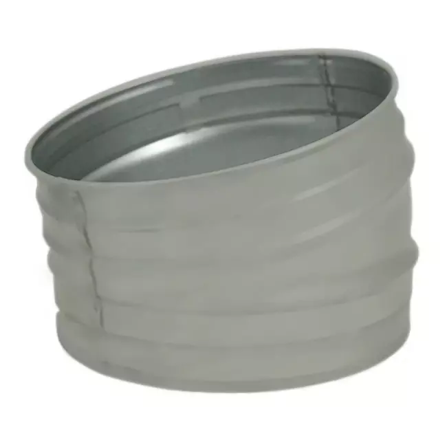 Spiro-bøjning 250 mm 15 grader (sendz. zinkbelagt) RAL7035