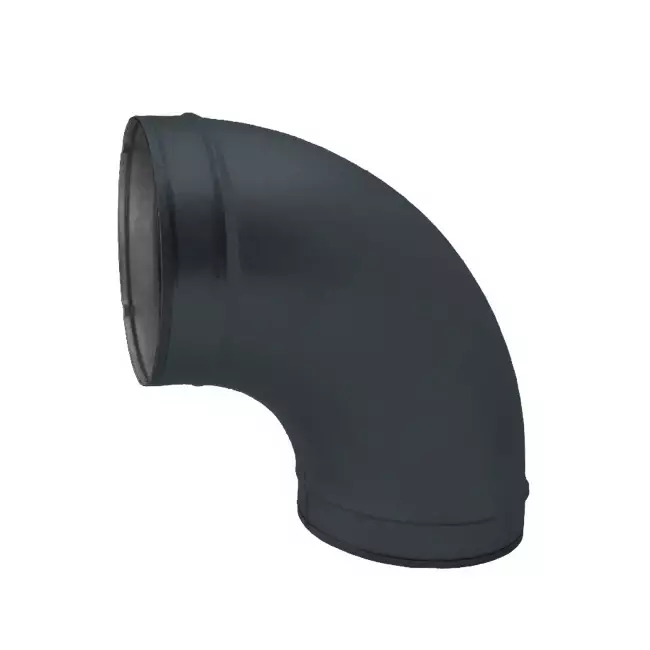 Spiro-bøjning 150 mm 90 grader (sendz. zinkbelagt) RAL7016
