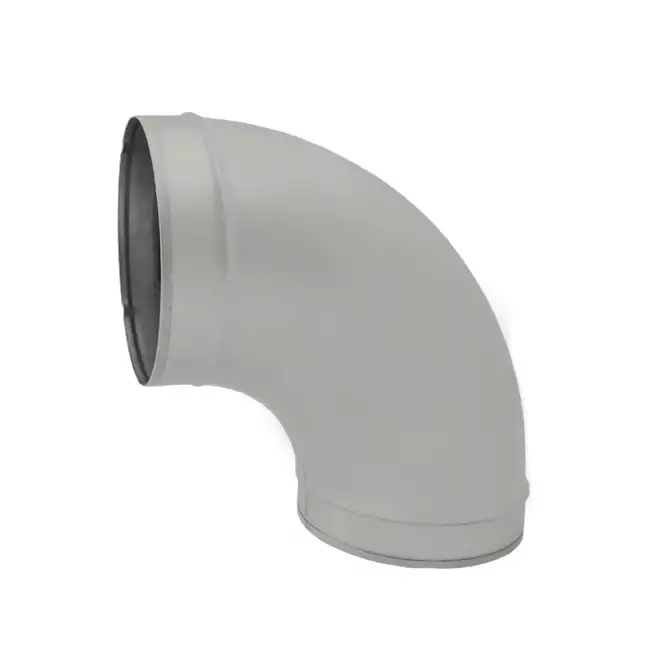 Spiro-bøjning 100 mm 90 grader (sendz. zinkbelagt) RAL7035