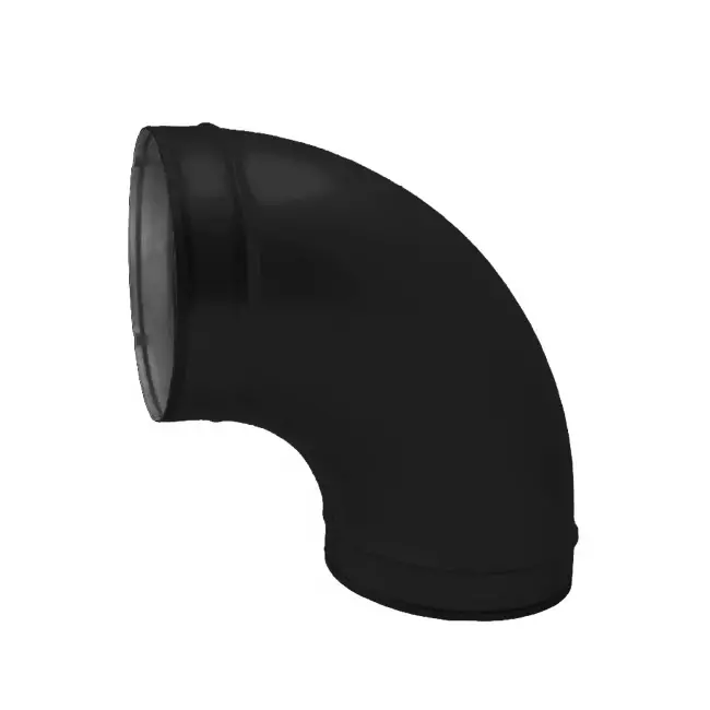 Spiro-bøjning 180 mm 90 grader (sendz. zinkbelagt) RAL9005
