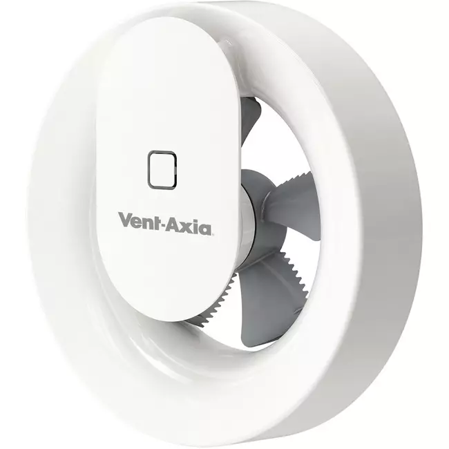 Vent Axia Svara badeværelsesventilator med fugt- og lyssensor Ø 100 – 125 mm (app-styret)