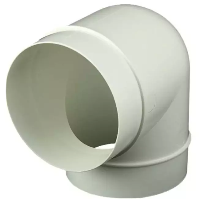 Rund plast 90° bøjning diameter: 150 mm AL150-90
