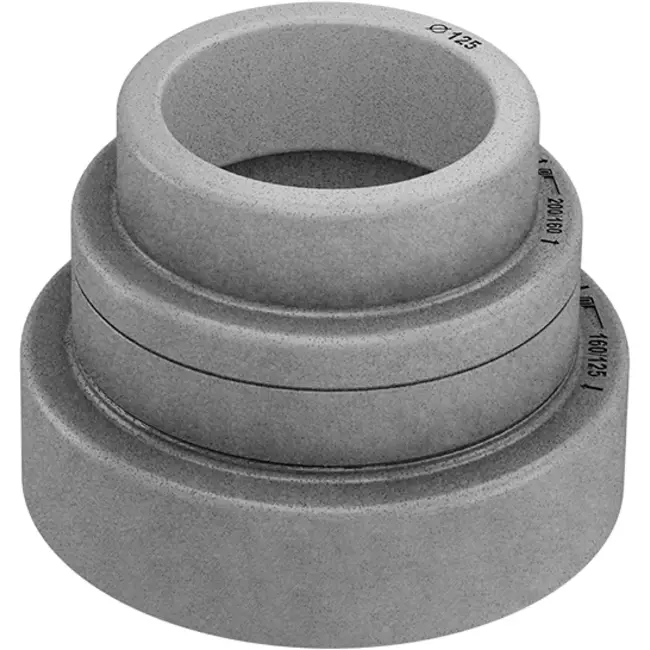 Adapter til isoleret rør 125/160/200 mm