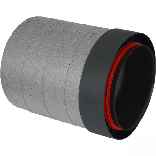 Isoleret ventilationsrør EPS 1 meter diameter 160 mm