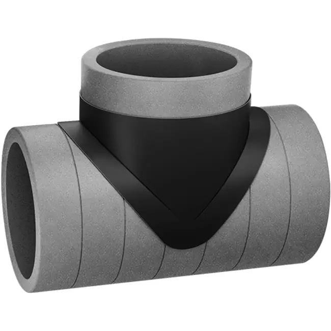 Isoleret T-stykke EPS diameter 125 mm