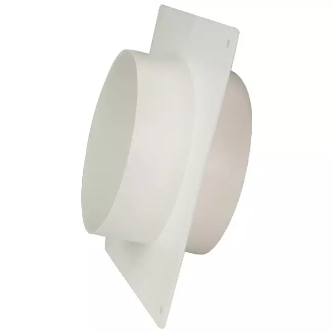 Rund vægplade i plast, diameter: 125 mm AFS125